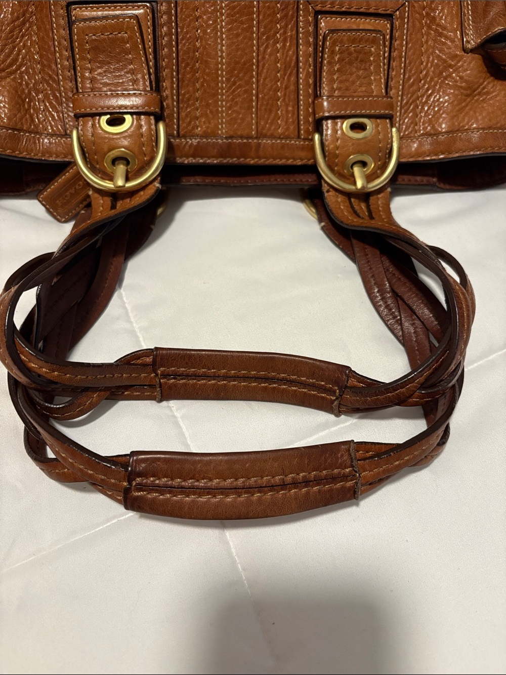 Coach Vintage 2006 Soho Mia Whiskey Pebbled Leather Tote #10049 - Picture 6 of 15